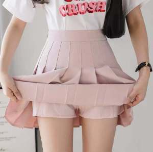 ☆HOT SALES☆korean style skirt for women Fashion High Waist Pleated skirt Slim A-Line tennis School skirt