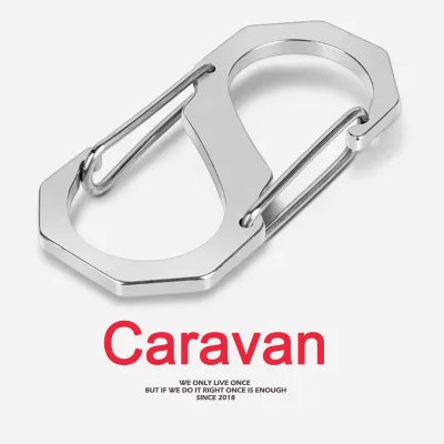 Caravan Crew Metal Clasps Key Chain Ring Holder Outdoor Camping Snap Buckles พวงกุญแจโลหะ