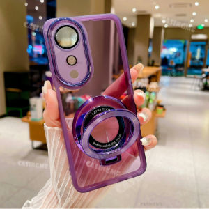 Vivo V40 5G V40Pro 2024 Magnetic Stand Casing For Vivo V40 5G VivoV40 V 40 Pro V40Pro V40E 5G 2024 Holder Len Camera Shcokproof Phone Case Transparent Soft Back Cover