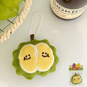 SUPERSTITION EFFLUENCE78SU6 Cartoon Fruit Plushie Bag Pendant Soft Guava Strawberry Lychee Stuffed Keychain Blueberry Durian Kiwi Backpack Charm Bag Decor