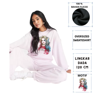 Sweater Wanita Big Size Polos Bahan Fleece / Sweater Wanita Ukuran Jumbo / Sweater Korea Wanita Ukuran Besar / Sweater Wanita Ukuran XXL