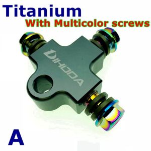 Universal Motorcycle Modified Hydraulic Brake Hose Line CNC Pipe Tee Connector Tee Coupling Tee Fitting 3 way Adapter