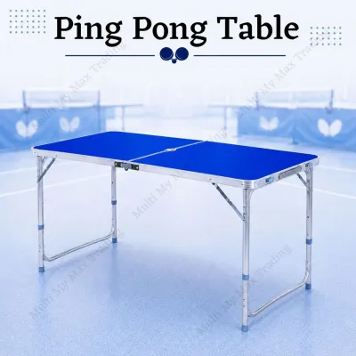 Folding Aluminium Outdoor Table Tennis Table Ping Pong Table Ping Pong Net Meja Lipat Ready Stock 折叠桌子 乒乓网