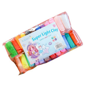 Non-Toxic Ultra Light Clay DIY Handmade Super Light Clay Colored clay 24 Colors Air Dry Clay Kids Rubber Clay With Tools Clay Set Boxed Set