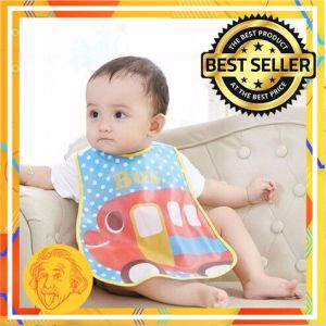 Celemek Bayi Karakter Sleber Plastik Waterproof - Celemek Makan Anak by Einstein-Store
