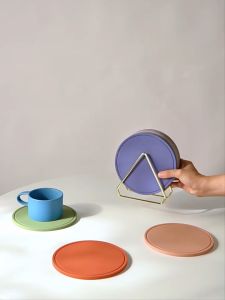 1pcs Non-slip Heat-Resistant Mat Round Cup Tea Coaster Table Placemat Pot Bowl Holder Home Kitchen Accessory