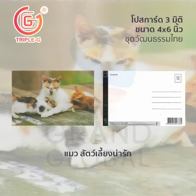 Triple-G โปสการ์ด 3 มิติ ขนาด 4x6 นิ้ว ชุดวัฒนธรรมไทย 1/2