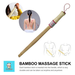 [YC] Bamboo Natural Body Massager Hammer Stick For Relaxation & Fitness Urut Badan Rotan 按摩竹木拍痧棒