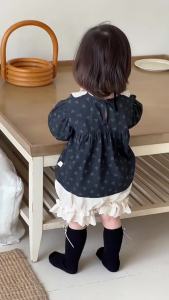 Girls summer thin clothing 2026 New summer clothing for babies Korean-style childrens summer outfit childrens lace shorts set