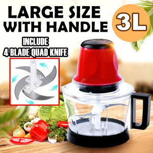 3L Extra Large Powerful Electric Multifunction Food Meat Grinder Mincer Blender/Pengisar Daging Makanan