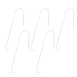 5pcs Upgrade Big Eye Curved Beading Needle for Bead Spinner Waist Beads Needle Jewelry Crafting Projects Accessories