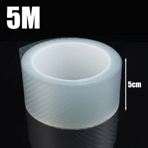 Car Carbon Fiber Clear Sticker Automotive Door Sill Side DIY Paste Protector Strip Stickers Side Mirror Anti Scratch Tape Waterproof Protection Film