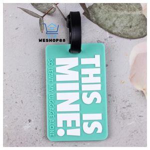 WESHOP 88 1pcs Fashion Creative Letter Cute Travel Accessories Luggage Tags Suitcase Cartoon Style Silicon Portable Travel Label
