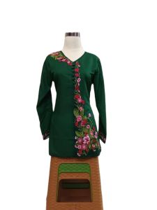 kebaya baju kurung bordir motif bunga warna/kebaya wanita modern/kebaya nasional