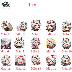 Genshin Impact  - Set 10/15 Sticker Arataki Itto game Genshin Impact hình dán trang trí vali điện thoại laptop mũ bảo hiểm.. siêu đẹp chống nước chống xước