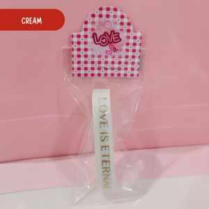 3METER Pita Grosgrain Love Is Eternal 1cm - Pita Kotak Kue Hampers Kado Souvenir Parcel - PS019