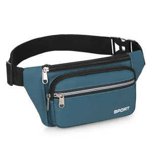 Mens Waist Bag Multi Functional Mobile Phone Bag Waterproof Wear-resistant Cash Bag Multi-pocket Waist Bag
