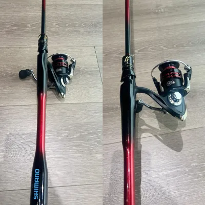 Shimano Fishing Rod Set Joran Pancing Set Reel Spinning Fishing Rod Reel Spinning Fishing Combo Set