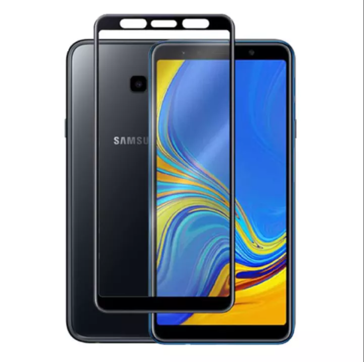Samsung J4+ Samsung J4 Plus Tempered Glass TG FULL Samsung J4+ J4
