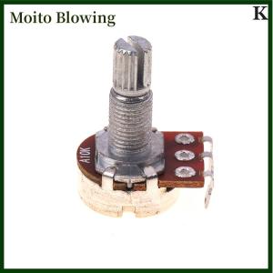 Moito A500K B500K A250K B250K A50K B50K A25K B25K Potentiometer Splined Small Pot Electric Guitar Bass Effect Amp Tone Volume18mm Shaft Parts