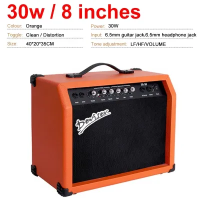 MINSINE 15/30/40W Electric Guitar Amplifier 30W TG-30/40 Guitar Amplifier Speaker Amp with Distortion Effect & Speaker for electric guitar