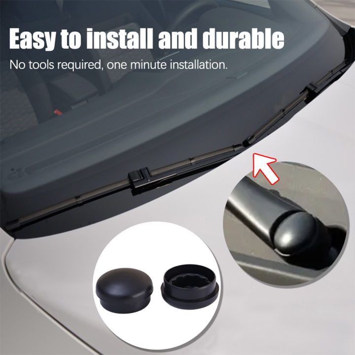 thumbnail image 2 of 2pcs Front Wiper Arm Nut Covers For Chevrolet Camaro 2010-2018 - ABS Rust Prevention Caps 2 of 13