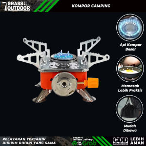 Alat Masak Outdoor Lengkap 1 Set Untuk Camping Outdoor Mendaki Gunung Kemping Kemah Berkemah Cooking Set DS 200 Murah Lengkap Dengan Kompor Mini Simpel