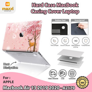 Macbook Air 13 2019 2020 Kesing Laptop Hard Case Shell Casing Scratchproof Rubber Feet Full Protection Heat Dissipation High Definition Printing Cover Motif Sakura