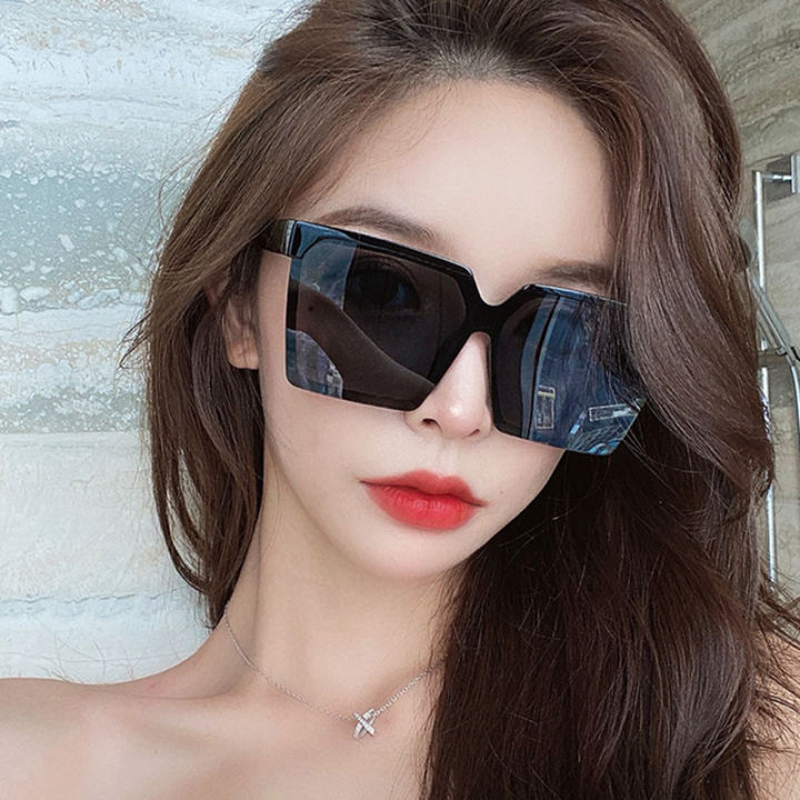 Retro big frame Square Sunglasses For Women Fashion Luxury Brand Sun  Glasses Ladies Vintage simple Eyewear Lazada PH