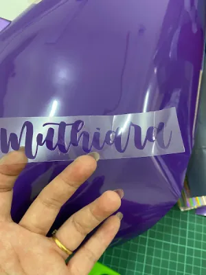 CUSTOMISE NAME PRINT IRON ON HEAT TRANSFER VINYL FOR TEXTILES