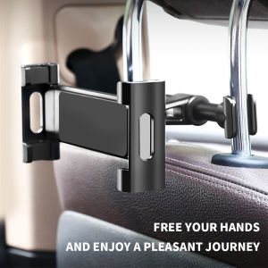 5-11 Inch Rotating Flexible 360 Degree Car Pillow Phone Holder Tablet Stand Back Seat Headrest Mount Bracket for Tab