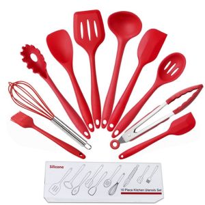 Dụng Cụ Nhà Bếp 10 Chiếc Bộ Dụng Cụ Bếp Chống Dính Bằng Silicon Chịu Nhiệt Dụng Cụ Nấu Ăn Nướng Nấu Ăn BBQ Dụng Cụ Nhà Bếp