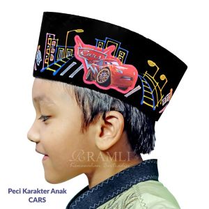 Ramli Songkok Anak Karekter CARS AC Tinggi 9