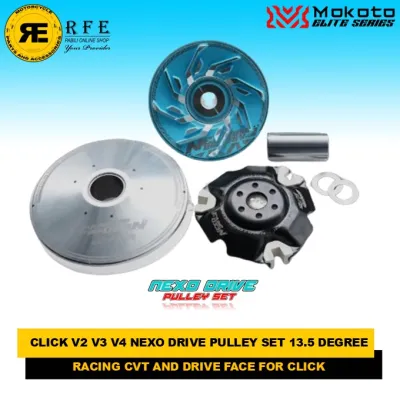 CLICK V2 V3 V4 NEXO DRIVE PULLEY SET 13.5 DEGREE RACING CVT AND DRIVE FACE FOR CLICK