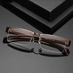 Blue Light Blocking Reading Glasses Steel Frame Ultra Light Glasses HD Reading Glasses