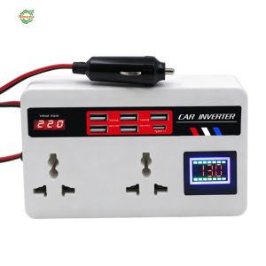 Vehicle Inverter 200W 12V/24V to 110V/220V with LED Display for Easy Monitoring