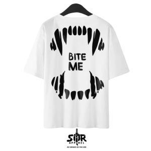 SMR APPAREL - Kaos Oversize BITE ME Cotton Combed 24s Pria & Wanita Lembut