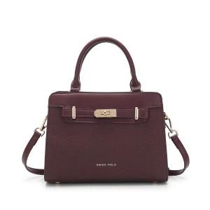 Swiss Polo Womens PVC Leather Top Handle Sling Bag / Crossbody Bag / Shoulder Bag - HQF 6101