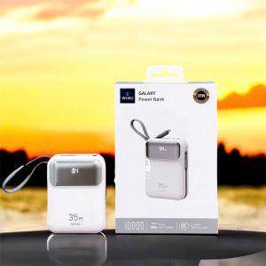 [Đạt chuẩn 3C] Pin Sạc Dự Phòng 20.000mAh WiWU GALAXY SERIES Wi-P036 Hỗ Trợ Sạc Nhanh 35W  2 Cáp Sạc Type-C và iPhone
