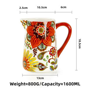 OMK American Ceramic 1600ML cool water kettle with lid Jugs & Pitchers