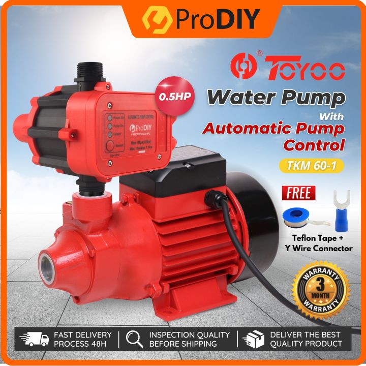 TOYOO TKM60-1 ELEC IPH Water Pump With Automatic Pump