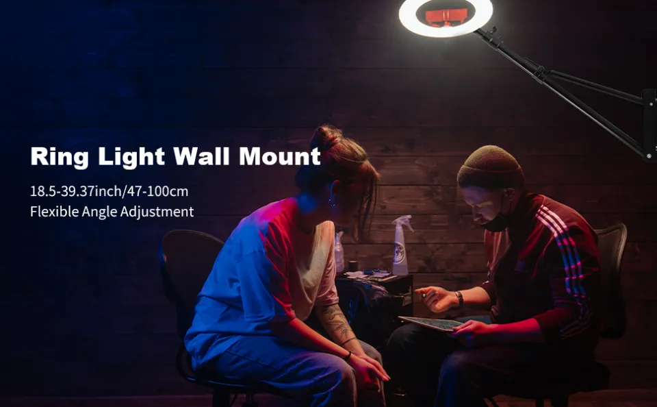 Selens Wall Mount Triangle Boom Arm Ring Light