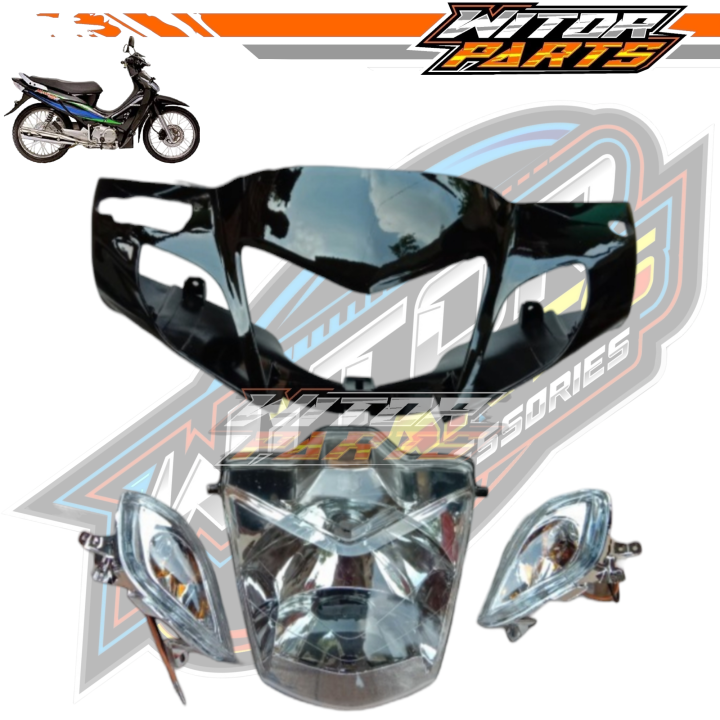 Batok Kepala Depan Honda Karisma X 125 Karisma D Hitam Set Lampu Dan Sein / Batok Kepala Depan + Reflektor Dan Sein Honda Karisma X 125 Karisma D Hitam / Batok Kepala Depan Honda Karisma X 125 Karisma D Hitam Plus Reflektor Lampu Depan Dan Sein