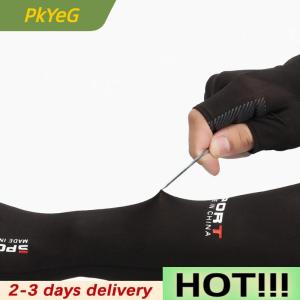 PkYeG 2pcs Sport Arm Sleeves Cycling Running Fishing Climbing Arm Cover Sun UV Protection Ice Cool Sleeves With 5-finger Cuff