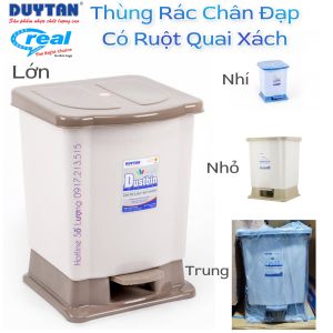 Thùng rác nhựa chân đạp Duy Tân