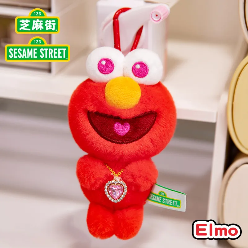 Sesame Street Original Plush Keychains Doll Cute Elmo Cookie