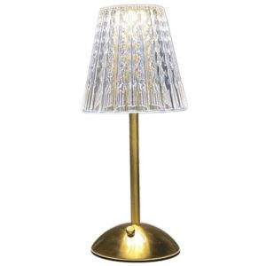 BEITE Nordic Style Crystal Table Lamp Dimmable 3 Colors Gold Bedside Lamp Modern Acrylic Nightstand Light Bedroom