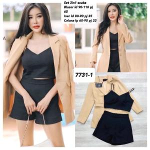 A&B/import Set stelan 3in1 4755 Bahan Scuba Premium Realpict