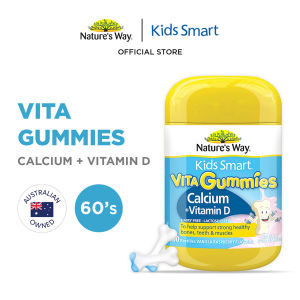 Natures Way Kids Smart Vita Gummies Calcium + Vitamin D 60S