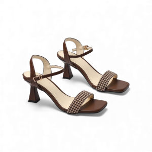 Giày Sandal Cao Gót Nữ 7cm Phối màu Pixie X958